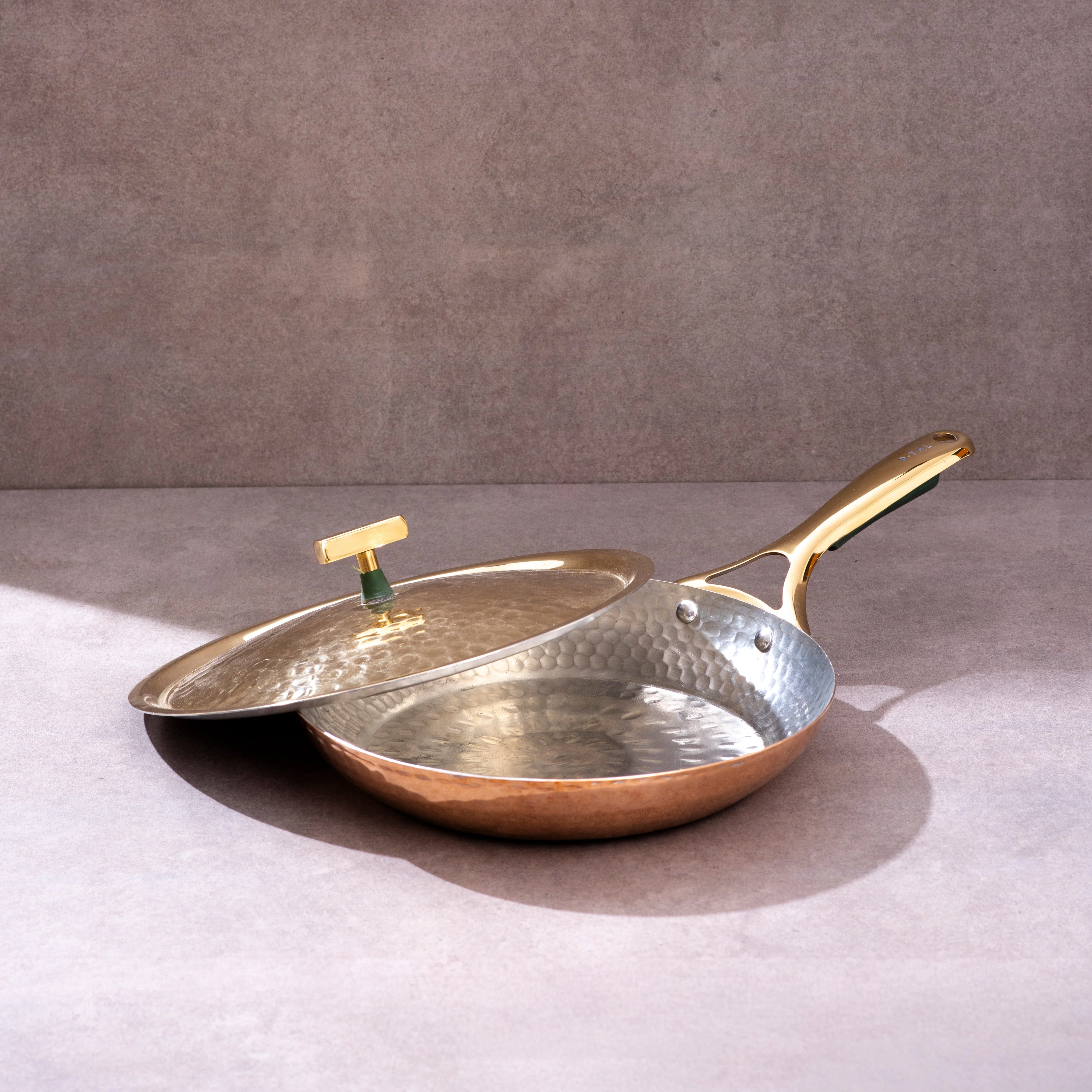 Copper Frying Pan (Frypan with Insulated Brass Handle - Saute Pan) - Image 9